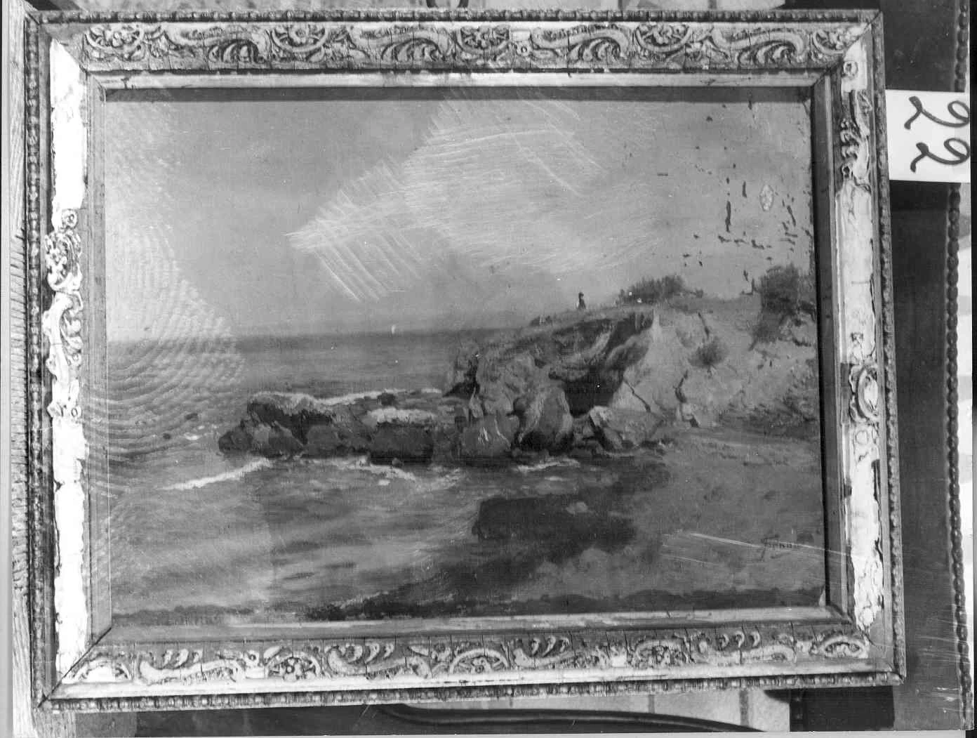 Darsena di Portoferraio veduta dalla Porta di Terra - Pinacoteca Comunale Foresiana, Portoferraio